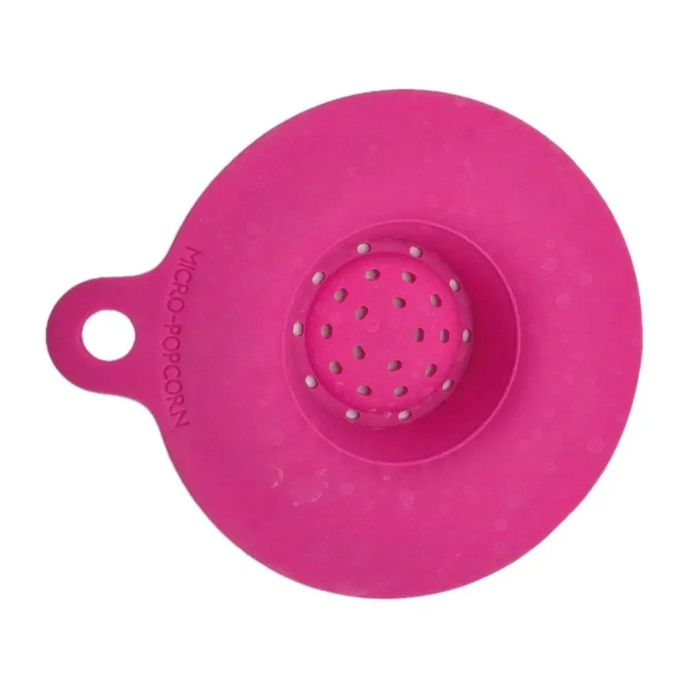 3-Qt Microwave Popcorn Popper Pink Silicone Wrapped Glass Never Used